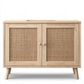 Mobile contenitore dal design essenziale, beige, per la casa