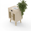 Mobile contenitore dalle linee moderne, beige, per la casa